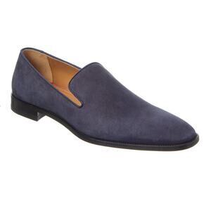 Christian Louboutin Danny Flex Blue Navy Suede Loafers